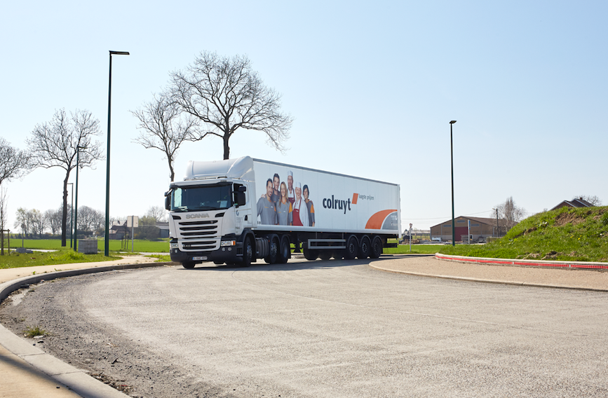 Vrachtwagen uit CITRUS-project met app realtime informatie