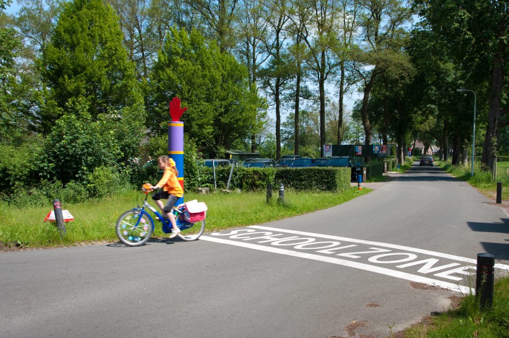 Fietsveiligheid schoolzone