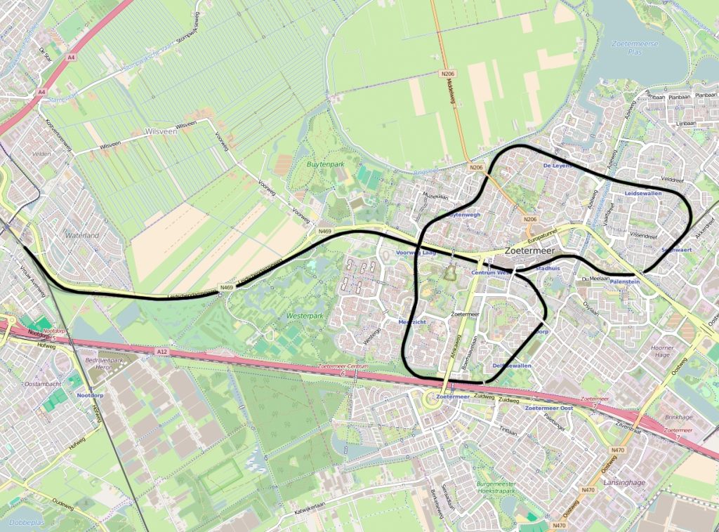 Spoorlijn Leidschendam aansluiting Zoetermeer