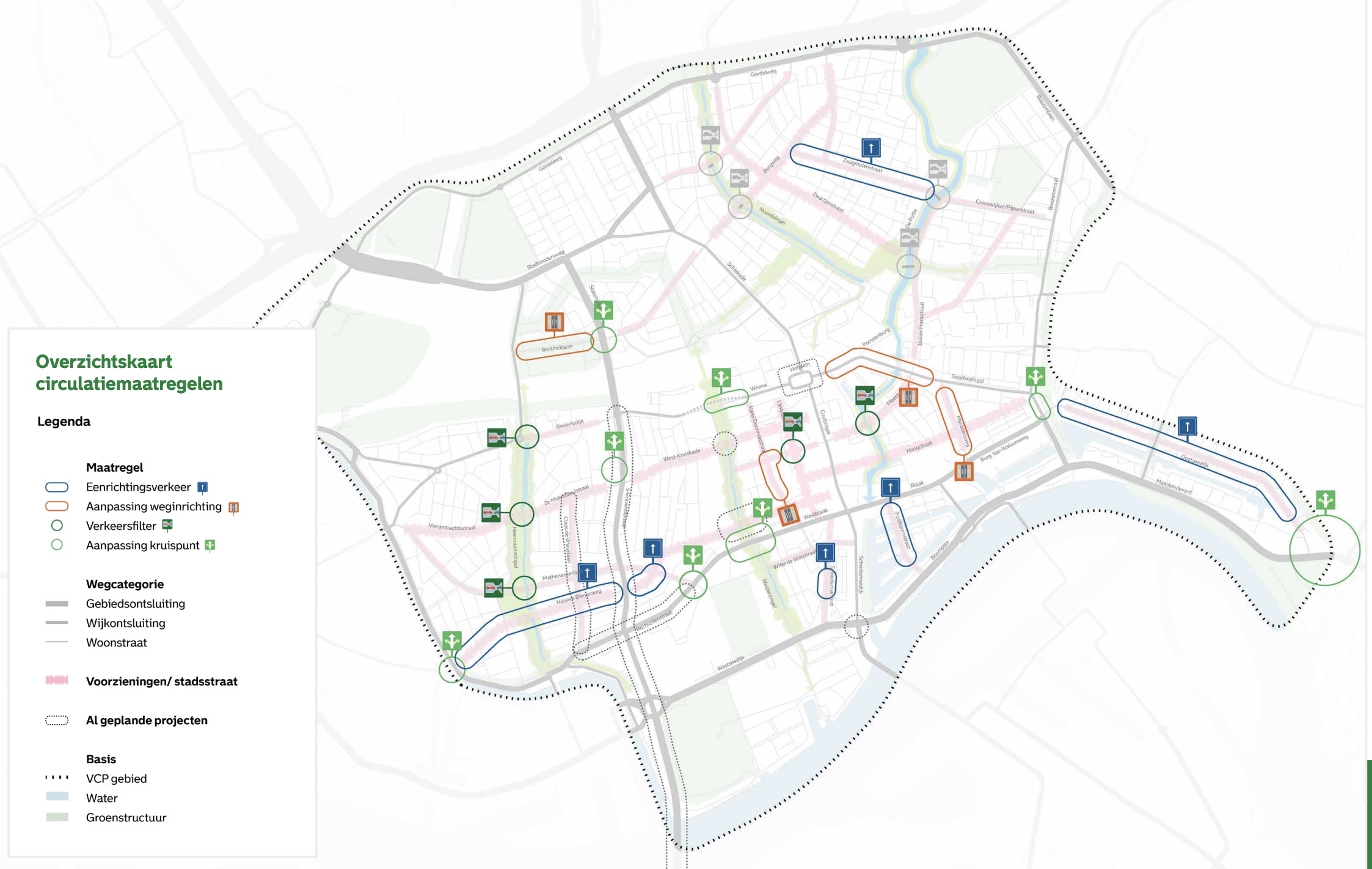 Foto: verkeerscirculatieplan Rotterdam