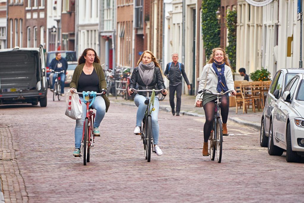 Foto: fietsers in Utrecht.