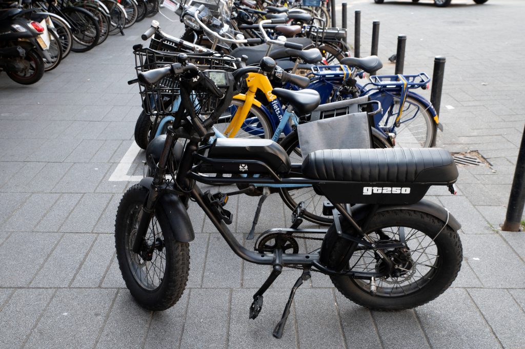 Foto: een fatbike in Amsterdam