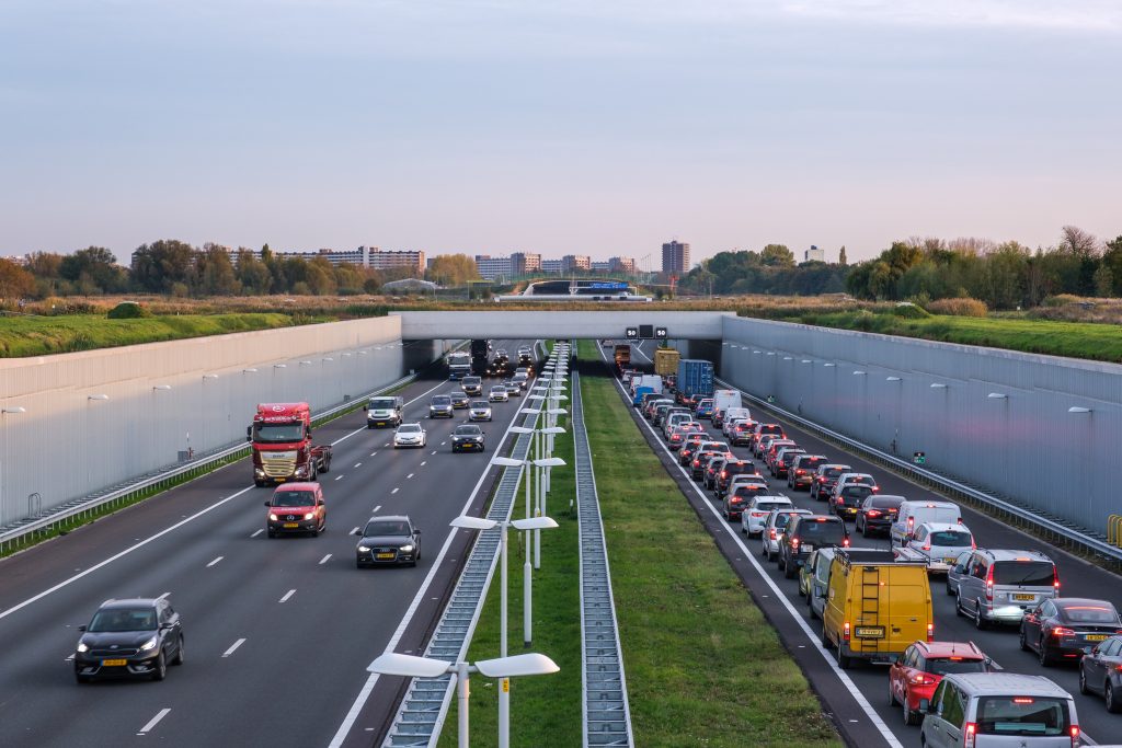 Snelweg in Delft