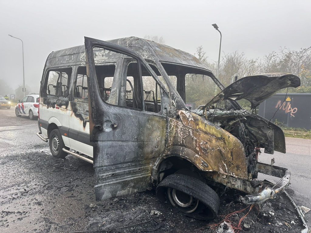 Brand taxibusje