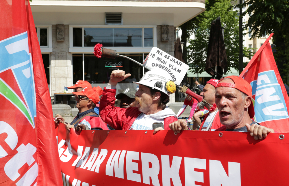 Protest vroegpensioen