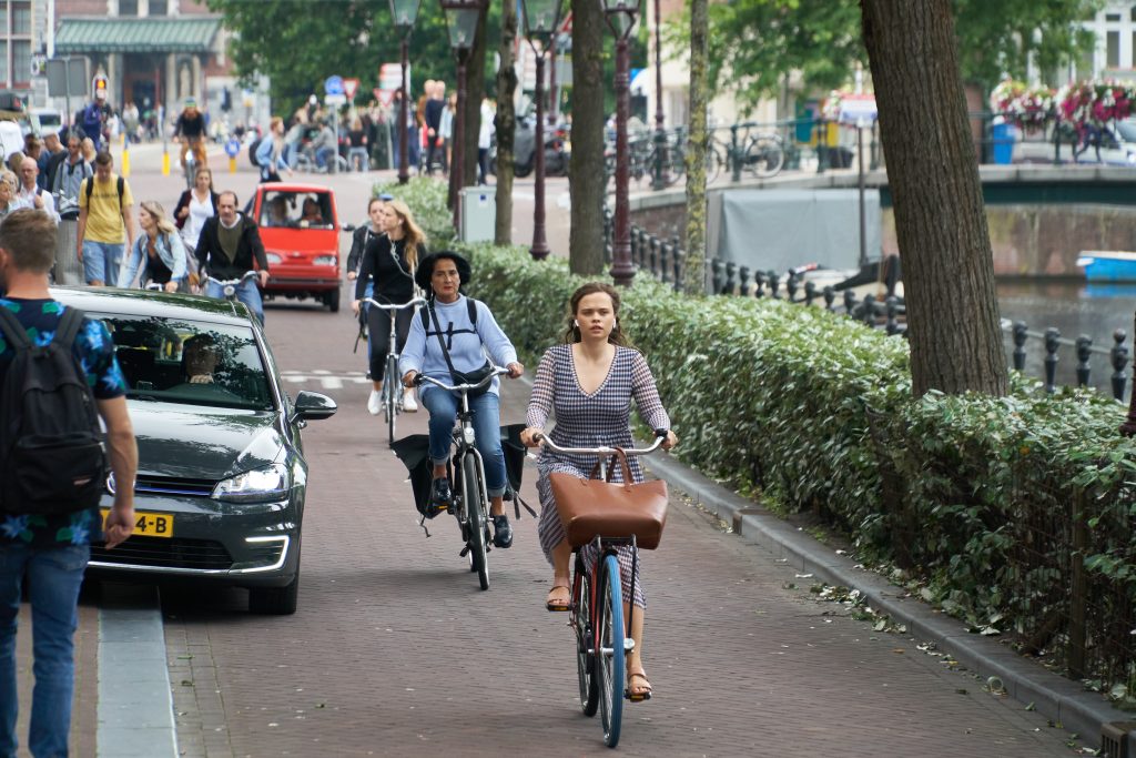 Fietsers in Amsterdam