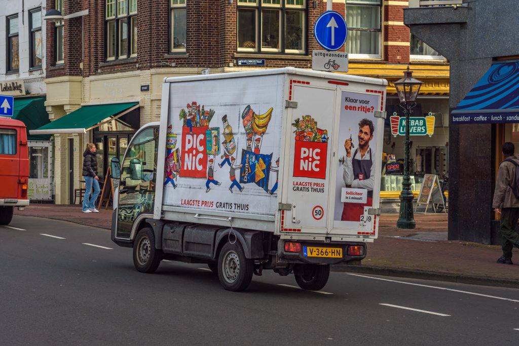 Picnic-busje in Leiden